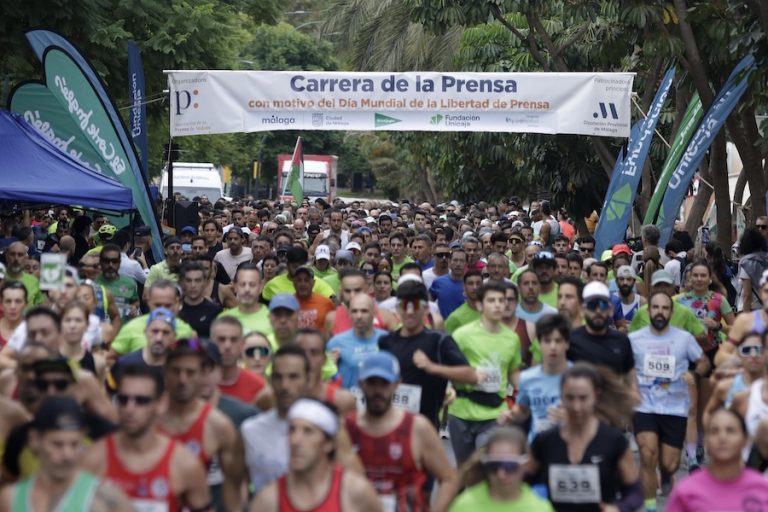 1.500 corredores reivindican en Málaga la libertad de prensa libertad de prensa