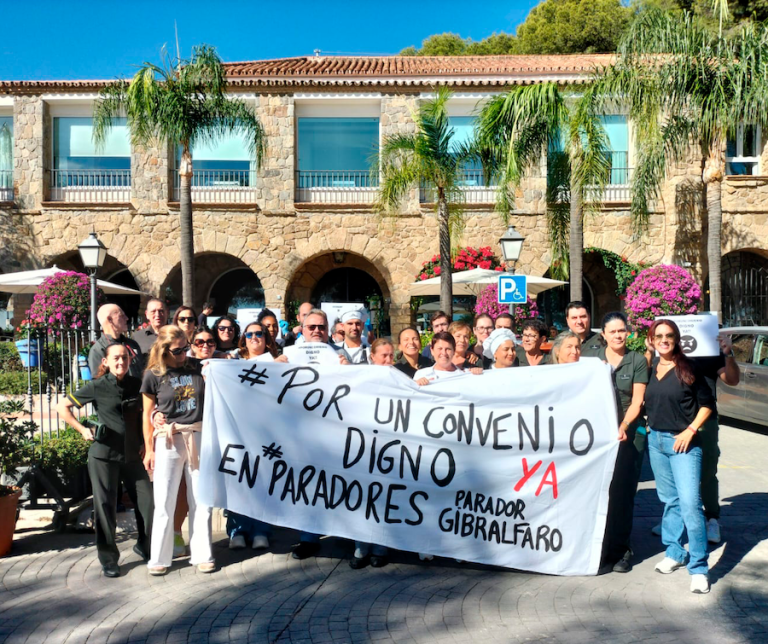 Trabajadoras y trabajadores de Paradores vuelven a movilizarse Paradores