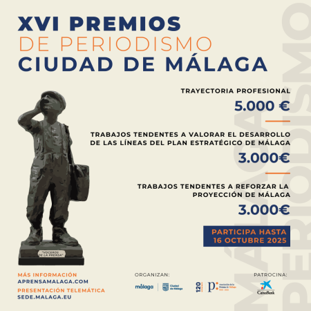Alfredo Relaño, Premio de Periodismo Ciudad de Málaga por su trayectoria profesional