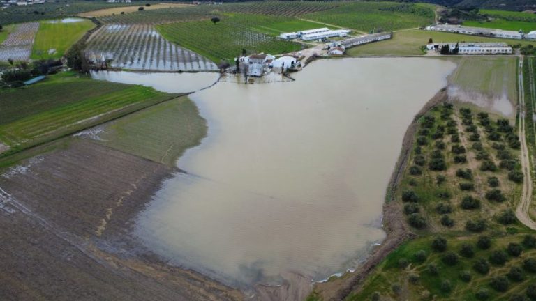 Desastres en Cañete La Real causados por las lluvias