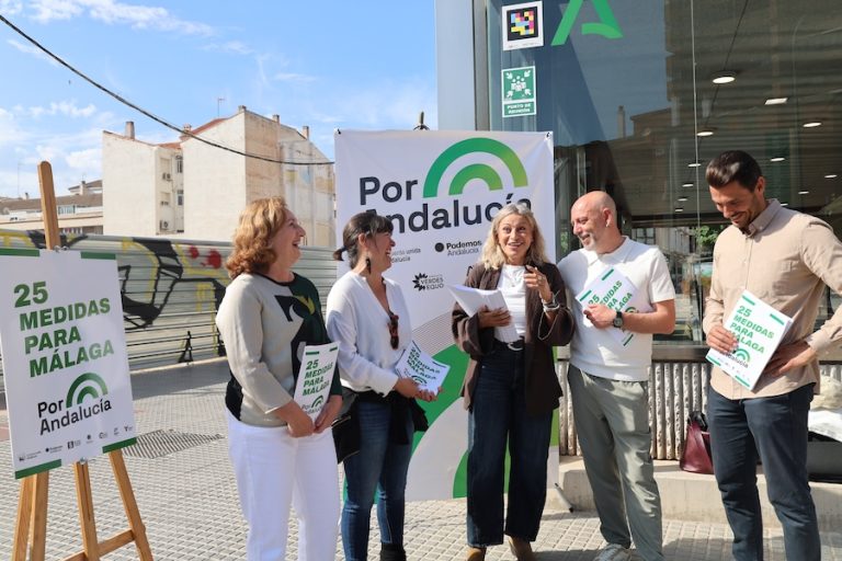 Por Andalucía presenta 25 medidas para Málaga que “ponen a la gente en el centro” frente al “plan depredador” de Moreno Bonilla