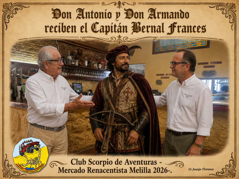 El Capitán Bernal Francés invitado en el Club Scorpio de Melilla